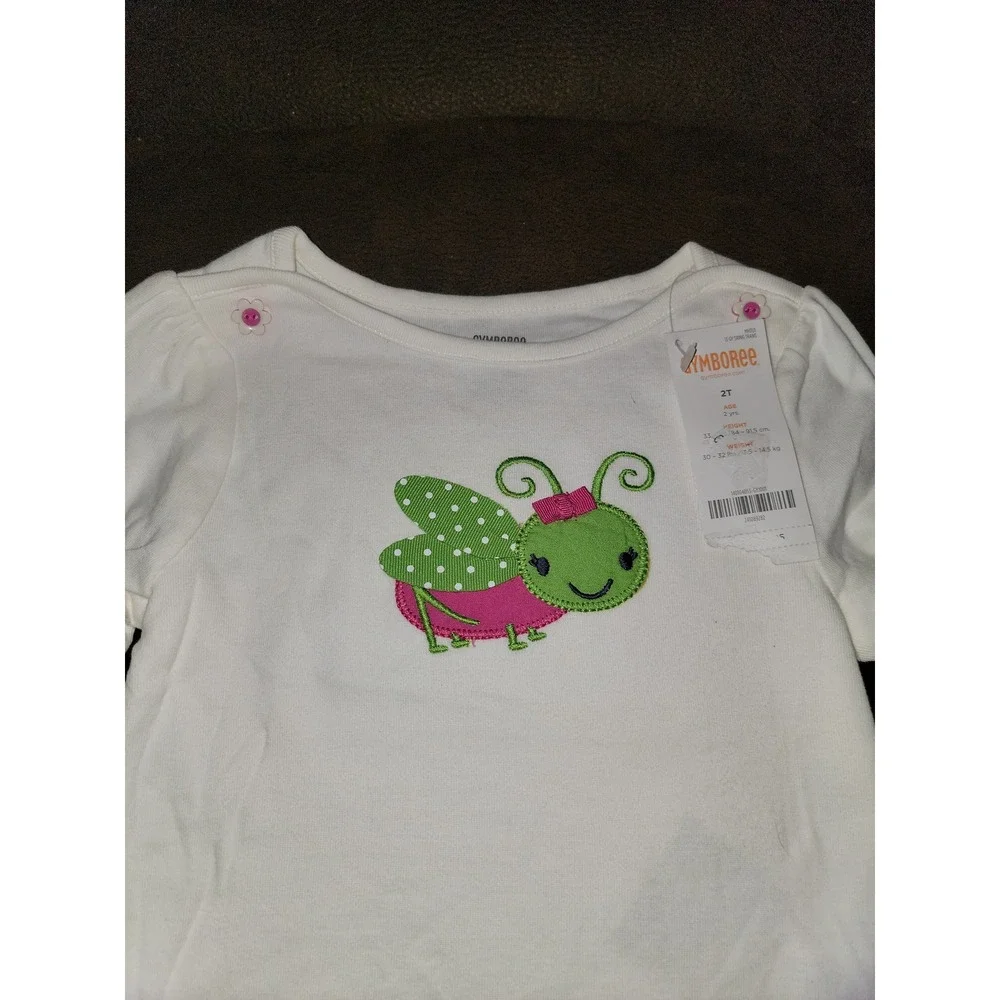 Gymboree showers of flowers‎ bug top size 2t nwt